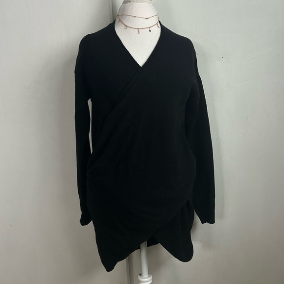 anthropologie faux wrap tunic sweater - Picture 4 of 10